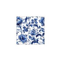 Servetten 25cm delft blauw florals - thumbnail