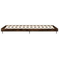 Bedframe zonder matras hout gerookt eikenkleurig 90x200 cm - thumbnail