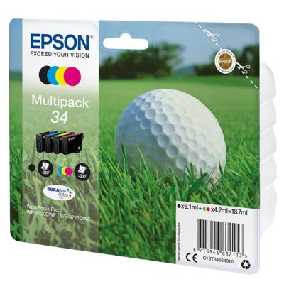 Epson Inktcartridge T3466, 34 Origineel Combipack Zwart, Cyaan, Magenta, Geel C13T34664010