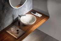 Keramische Opbouw Waskom Sapho Dalma ø 42 cm Beige - thumbnail