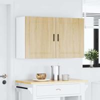 Keukenwandkasten 2 st Porto bewerkt hout sonoma eikenkleurig - thumbnail