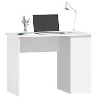 Bureau 100x55x75 cm bewerkt hout wit - thumbnail