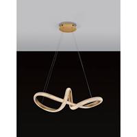 Lyora HanglampMedora krul goud 75cm - 9748157 - thumbnail