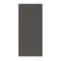 VidaXL Plissé rolgordijn 100x200 cm stofbreedte 99,4cm polyester zwart - thumbnail