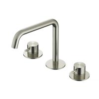 Hotbath Archie - Wastafelmengkraan - zonder Waste - Laag - Geborsteld Nikkel - Opbouw - Roestvrijstaal - V04 - thumbnail