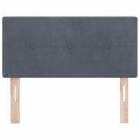 Hoofdbord met LED -striplichten Verstelbaar Grijs 80 cm Fluweel - thumbnail