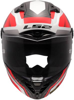 LS2 integraalhelm "ff805 thunder carbon gp diamond helmet ff805 thunder gp diamond white/red gr.