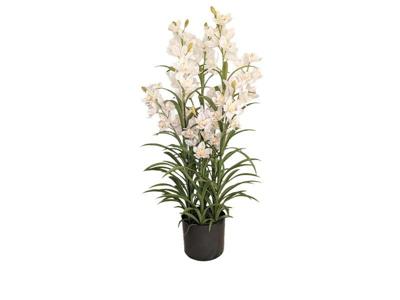 Cymbidium kunstplant 125 cm, wit Buitengewoon de Boet - Buitengewoon de boet