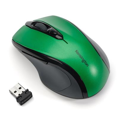 Pro Fit Mid-Size - Muis - optisch - draadloos - 2.4 GHz - USB draadloze ontvanger - Emerald Green