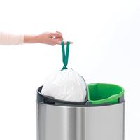 Brabantia – 100680 -Touch Bin New Recycle 10 + 23 litres, Acier Mat - thumbnail