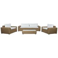 Tuinmeubilair Home ESPRIT Wit Bruin Beige Lichtbruin 248 x 85 x 80 cm 222 x 85 x 80 cm (4 Onderdelen) - thumbnail