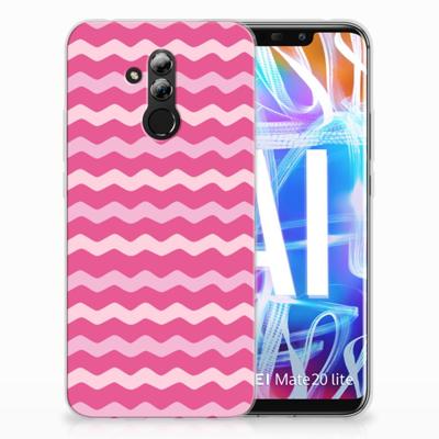 Huawei Mate 20 Lite | TPU bumper | Waves Pink Huawei Mate 20 Lite | TPU bumper | Waves Pink
