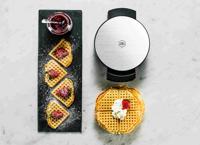 OBH Nordica Elite Single Stainless Steel 4 wafel(s) 1000 W Zwart, Roestvrijstaal - thumbnail