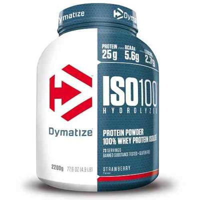 Dymatize ISO 100 Hydrolyzed Strawberry Blast (2200 g)