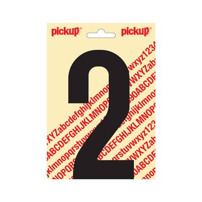 Plakcijfer Nobel 150mm zwart 2