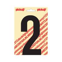 Plakcijfer Nobel 150mm zwart 2 - thumbnail