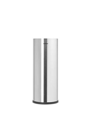 Brabantia ReNew toiletaccessoires, set - toiletborstel met houder, toiletrolhouder en reserverolhouder - Matt Steel