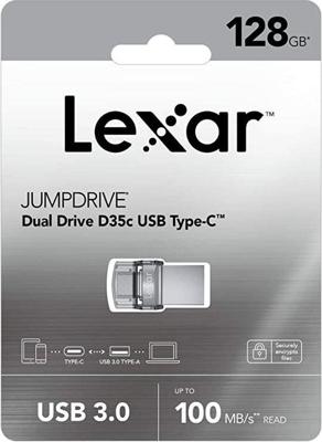Lexar 128GB Dual Type-C and Type-A USB 3.0