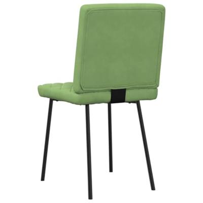 Eetkamerstoelen 2 st fluweel lichtgroen Eetkamerstoelen 2 st fluweel lichtgroen