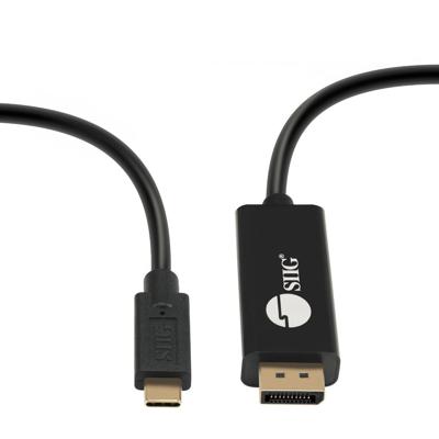 SIIG 7ft USB-C naar DisplayPort actieve kabel, DP 1.2 4K60, draagbaar voor Windows en Mac-laptops of smartphone en tablet, USB-C DP Alt-modus vereist (CB-TC0K11-S1)