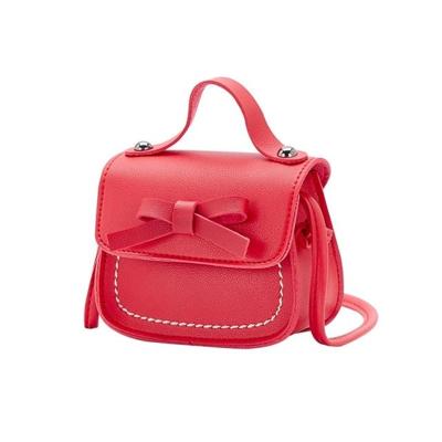 Schattig PU Kids tas munt Pouch baby portemonnee Schoudertas (rood)