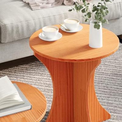 Salontafel 2 pcs Wasbruin Massief grenenhout