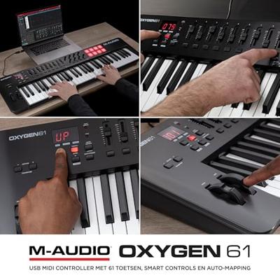M-AUDIO Oxygen 61 (MKV) MIDI toetsenbord 61 toetsen USB Zwart