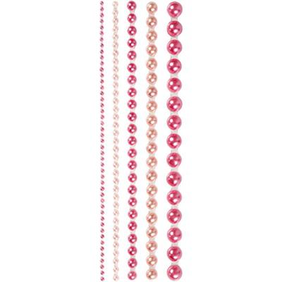 Creativ Company Halve plakparels roze 2-8mm, 140st.