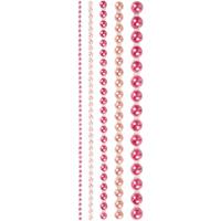 Creativ Company Halve plakparels roze 2-8mm, 140st. - thumbnail