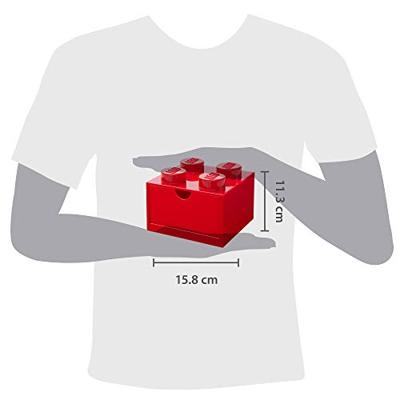 Room Copenhagen LEGO Brick Drawer 4 Rood opbergdoos