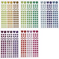 Creativ Company Mozaiek stickers, d 8-14 mm, vel 11x16,5 cm, diverse kleuren, 10 vel/ 1 doos - thumbnail