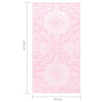 Buitenkleed ARAKIL 80x150 cm PP roze - thumbnail