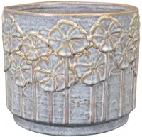 TS Collection bloempot lilou keramiek 17x14cm ice blue - thumbnail