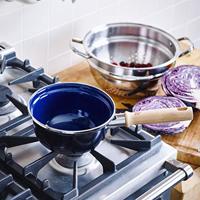 Indigo steelpan met deksel Blauw - thumbnail