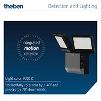 Theben 1020803 Bewegingsmelder Zwart - thumbnail