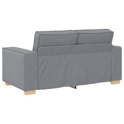 Bankstel met kussen 3 pcs Grijs 220 x 78 x 84 cm Stof