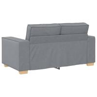 Bankstel met kussen 3 pcs Grijs 220 x 78 x 84 cm Stof - thumbnail