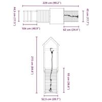 Speelhuis geïmpregneerd grenenhout - thumbnail