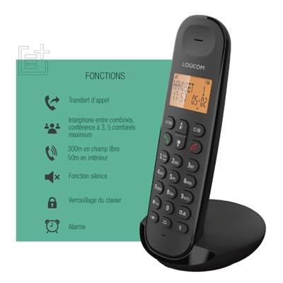 Draadloze vaste telefoon - LOGICOM - DECT ILOA 150 SOLO - Leisteen - Zonder antwoordapparaat - thumbnail