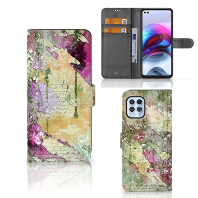 Hoesje Motorola Moto G100 Letter Painting Hoesje Motorola Moto G100 Letter Painting