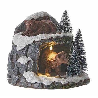 Luville Schneewald Bear cave white