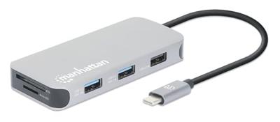 Manhattan 130615 USB-C dockingstation Geschikt voor merk (dockingstation): Universeel USB-C Power Delivery