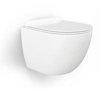 Wandcloset Best Design Lavina Rimless 49 cm Inclusief Zitting Glans Wit - thumbnail