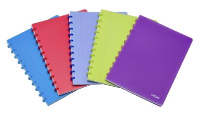 Atoma Trendy schrift, ft A4, 144 bladzijden, geruit 5 mm, transparant blauw