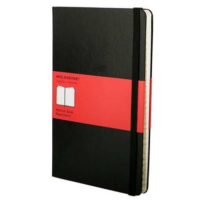 Moleskine adresboek, ft 13 x 21 cm, gelijnd, harde cover, 240 bladzijden, zwart Moleskine adresboek, ft 13 x 21 cm, gelijnd, harde cover, 240 bladzijden, zwart