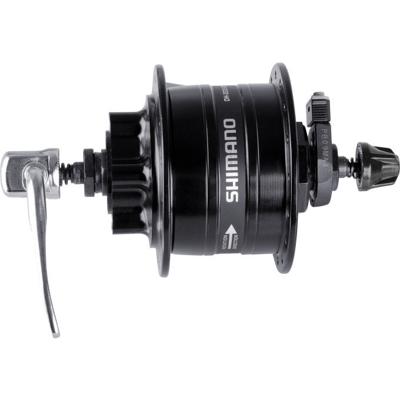 Shimano dynamonaaf 36 gaats hd-3d32 3 watt voor 6-bouts remschijf snelspanner zwart