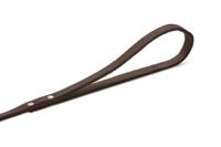 Hondenriem van leer 130cm x 12mm bruin - thumbnail