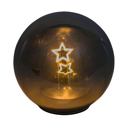 LED Glasbal 15x15x15 cm Sterren Gehlmann - Gehlmann LED Glasbal 15x15x15 cm Sterren Gehlmann - Gehlmann