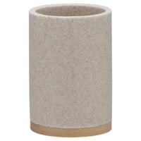 Tandenborstelbeker Sealskin Grace 10,2 x 7,2 cm Polyresin Zand - thumbnail