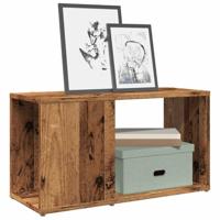 Tv-meubel 60x24x32 cm bewerkt hout oud houtkleurig - thumbnail